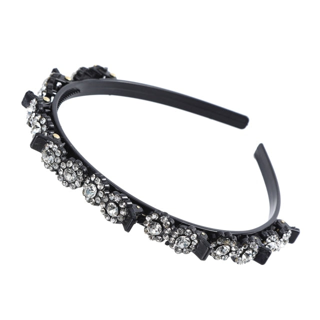 Trendy Dual Barrette Hair Clip Headband