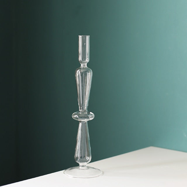 Clear Glass Tealight Candle Holder
