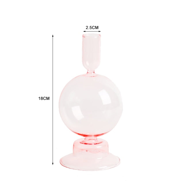 Clear Glass Tealight Candle Holder