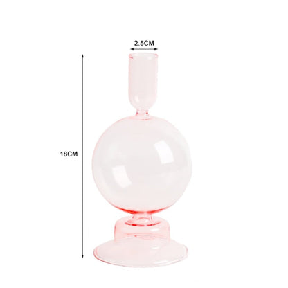 Clear Glass Tealight Candle Holder