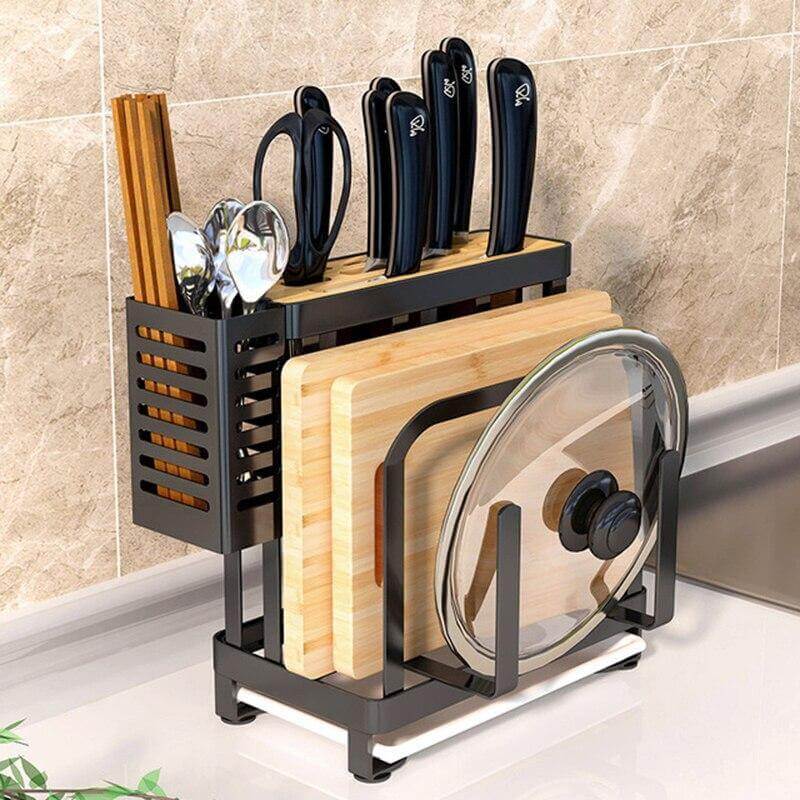 Space Saving Metal Kitchen Tool Holder Rack - Pexav