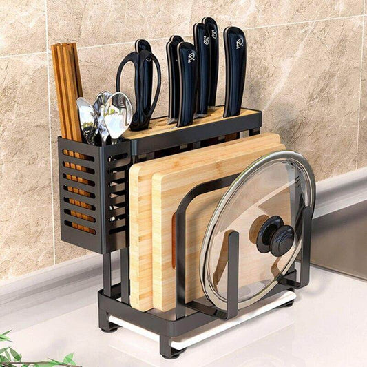 Space Saving Metal Kitchen Tool Holder Rack - Pexav