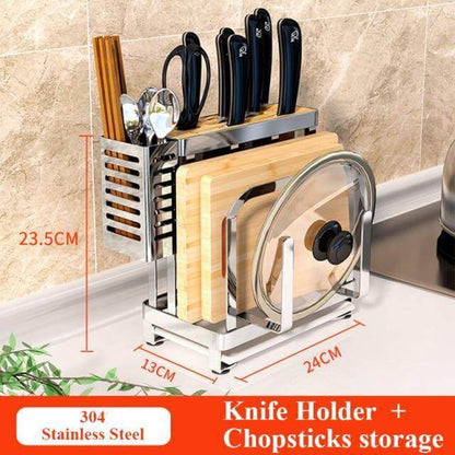 Space Saving Metal Kitchen Tool Holder Rack