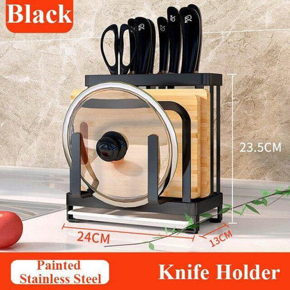 Space Saving Metal Kitchen Tool Holder Rack