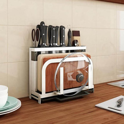 Space Saving Metal Kitchen Tool Holder Rack