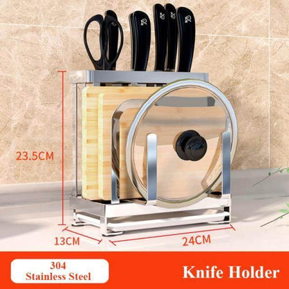 Space Saving Metal Kitchen Tool Holder Rack