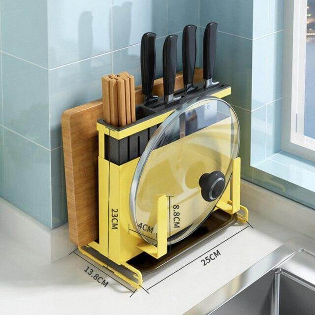 Space Saving Metal Kitchen Tool Holder Rack