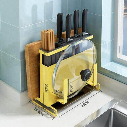 Space Saving Metal Kitchen Tool Holder Rack