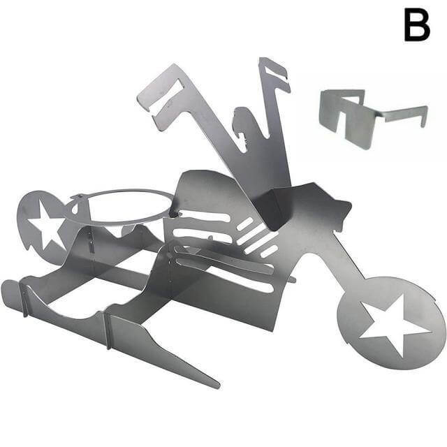 Portable BBQ Chicken Grill Holder Stand