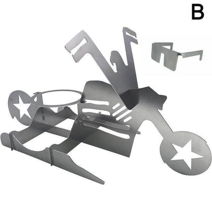 Portable BBQ Chicken Grill Holder Stand