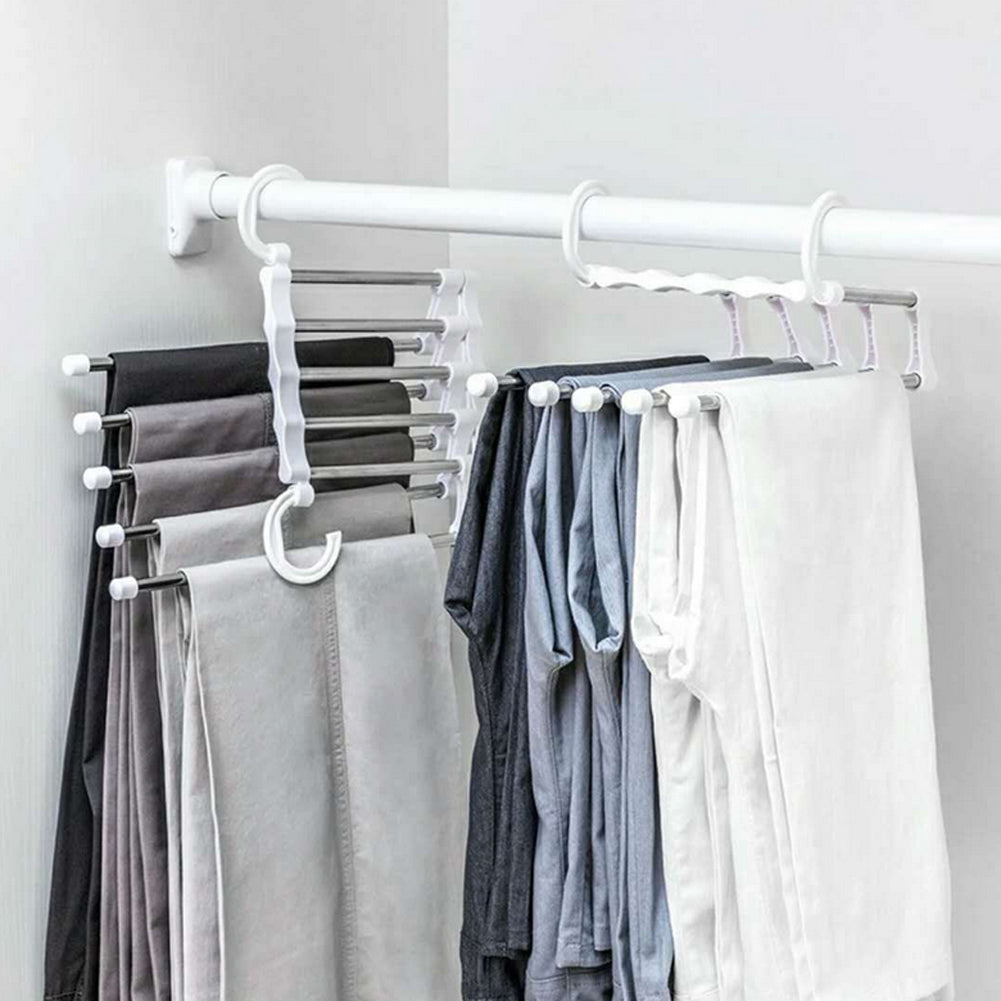 Space Saving Metal Garment Hanger Stand - Pexav