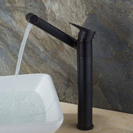 Swivel Spout Matte Single Handle Bathroom Faucet - Pexav