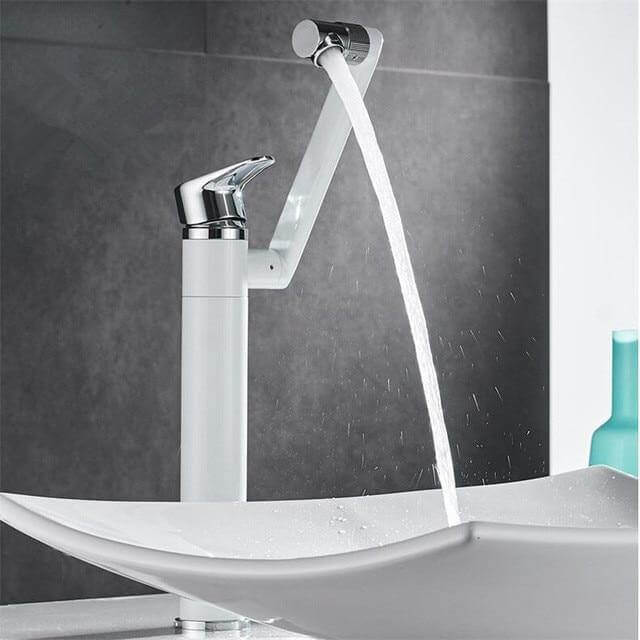 Swivel Spout Matte Single Handle Bathroom Faucet