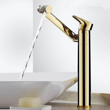 Swivel Spout Matte Single Handle Bathroom Faucet