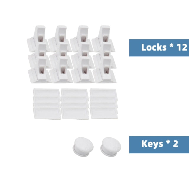 Secure Hidden Baby Proof Cabinet Lock