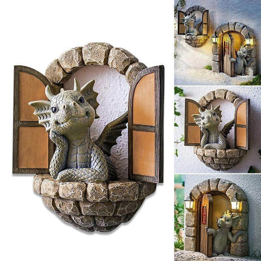 Beautiful Outdoor Dragon Wall Art - Pexav