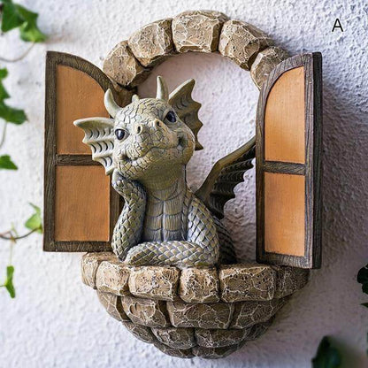 Beautiful Outdoor Dragon Wall Art