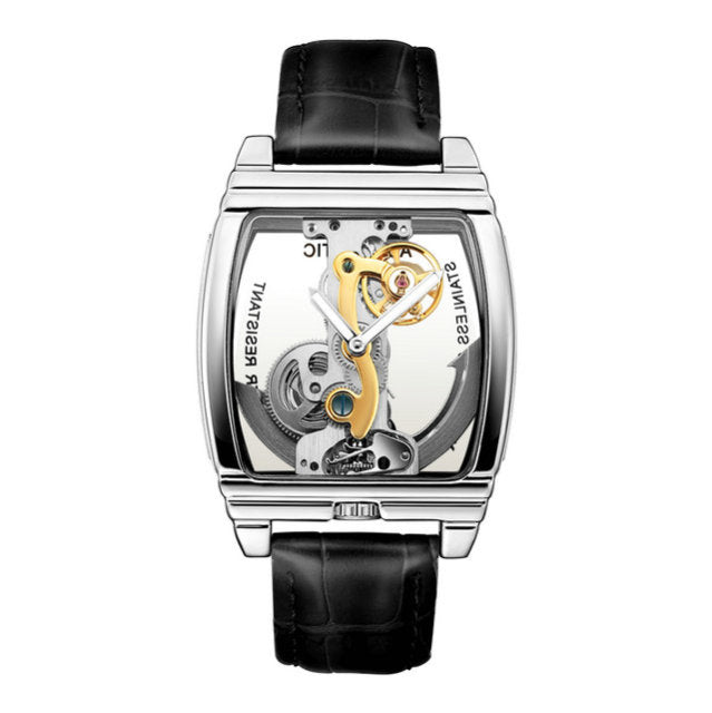 Luxury Automatic See Through Mechanical Mens Watch