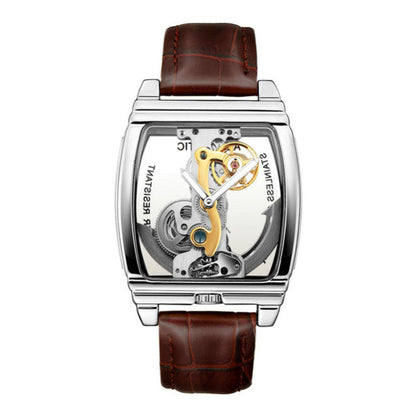 Luxury Automatic See Through Mechanical Mens Watch