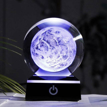 Colorful Glass Planet Table Lamp