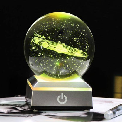 Colorful Glass Planet Table Lamp
