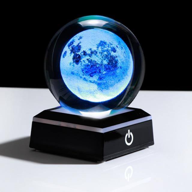Colorful Glass Planet Table Lamp