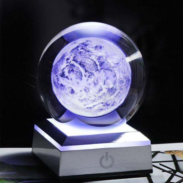 Colorful Glass Planet Table Lamp