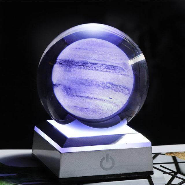 Colorful Glass Planet Table Lamp