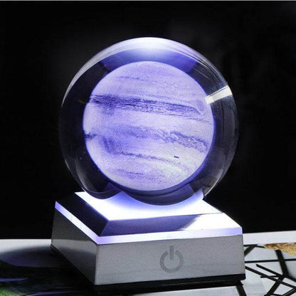 Colorful Glass Planet Table Lamp