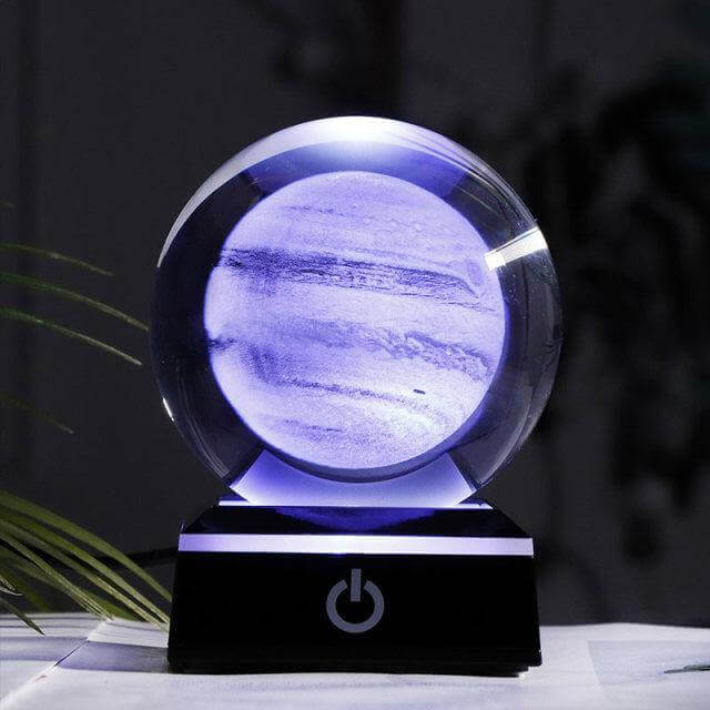 Colorful Glass Planet Table Lamp