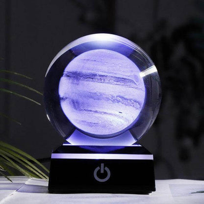 Colorful Glass Planet Table Lamp