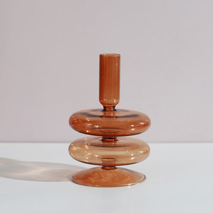 Clear Glass Tealight Candle Holder