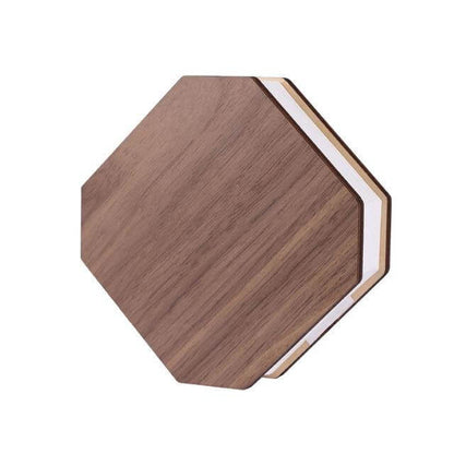 Portable Wooden LED Accordion Table Lamp