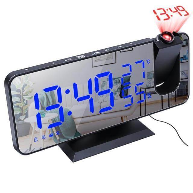 Large Display Projection Alarm Clock