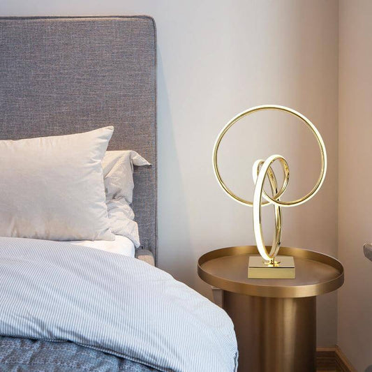 Stylish Spiral Chrome LED Desk Lamp - Pexav