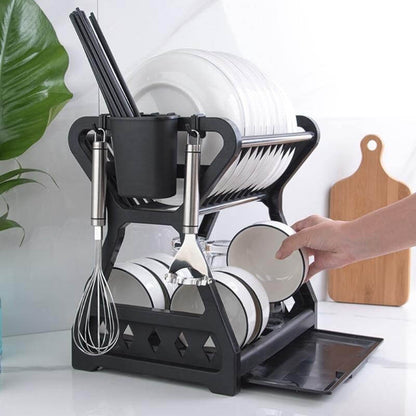 Space Saving Kitchen Sink Dish Drainer Rack - Pexav