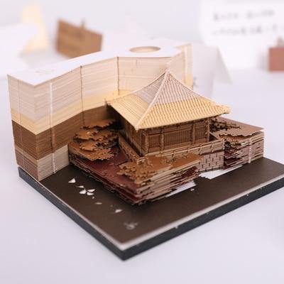 Unique 3D Historic Building Art Paper