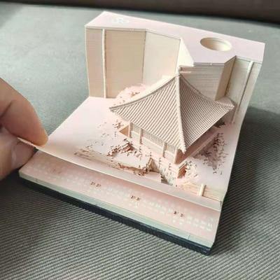 Unique 3D Historic Building Art Paper