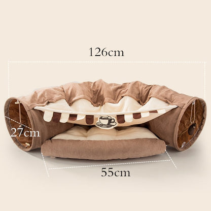 Cozy Plush Kitty Hideaway Bed