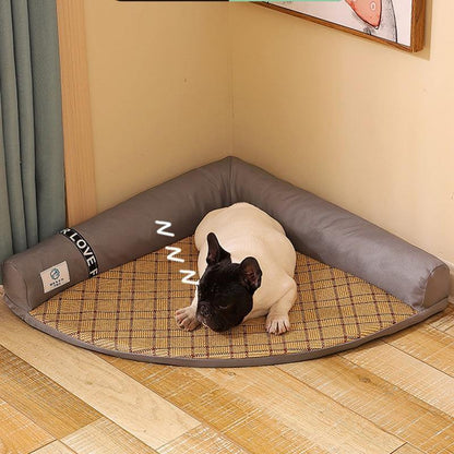 Soft Machine Wash Pet Corner Bed - Pexav