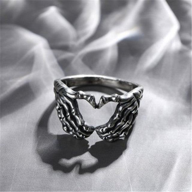 Vintage Style Skull Lover Ring