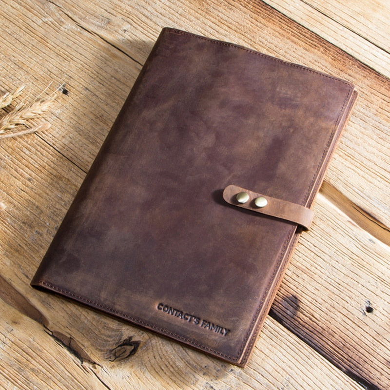 Classic Genuine Leather Tablet Travel Wallet