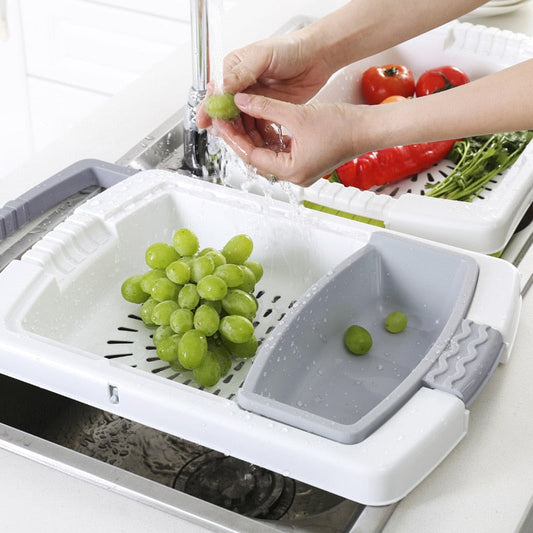 Compact Kitchen Chopping Board Strainer - Pexav