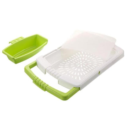 Compact Kitchen Chopping Board Strainer