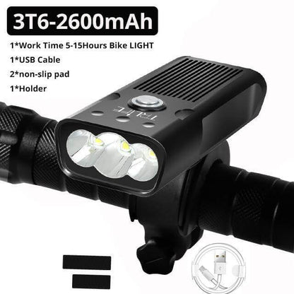 Bright LED Bicycle Headlight USB Rechargeable