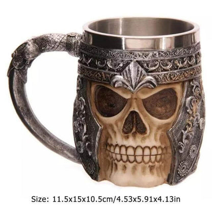 Retro Skull Metal Coffee Mug