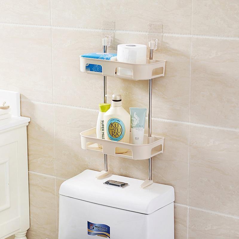 Space-Saving Bathroom Storage Shelf Rack - Pexav
