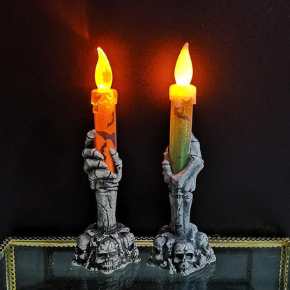 Spooky Pumpkin Candle Home Decor - Pexav