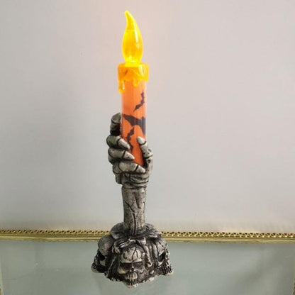 Spooky Pumpkin Candle Home Decor