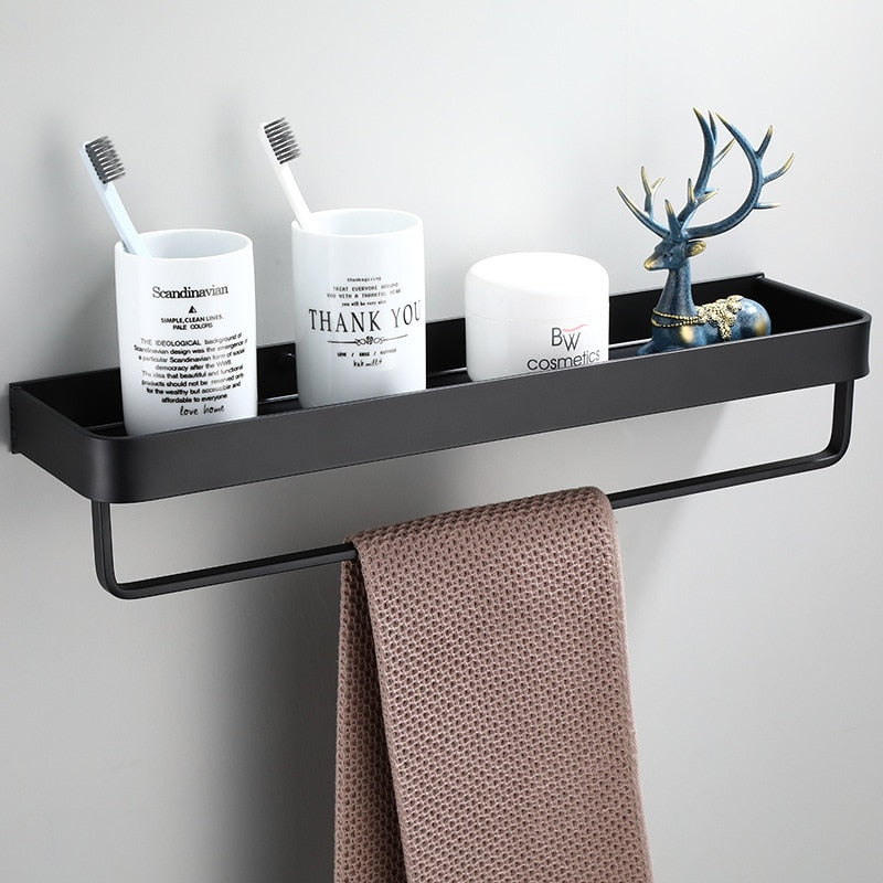 Slim Metal Wall Storage Shelf